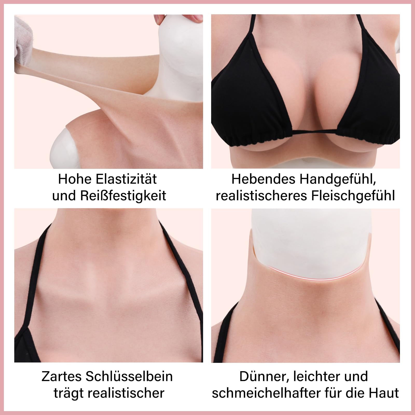 Silikon Fake Brüste B-G Cup Realistische Brustformen Silikon Brustplatte Falsche Brüste für Cosplay Crossdresser Drag Queen