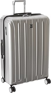 Titanium Hardside Expandable Luggage with Spinner Wheels, Silver, Checked-Large 29 Inch,207183011