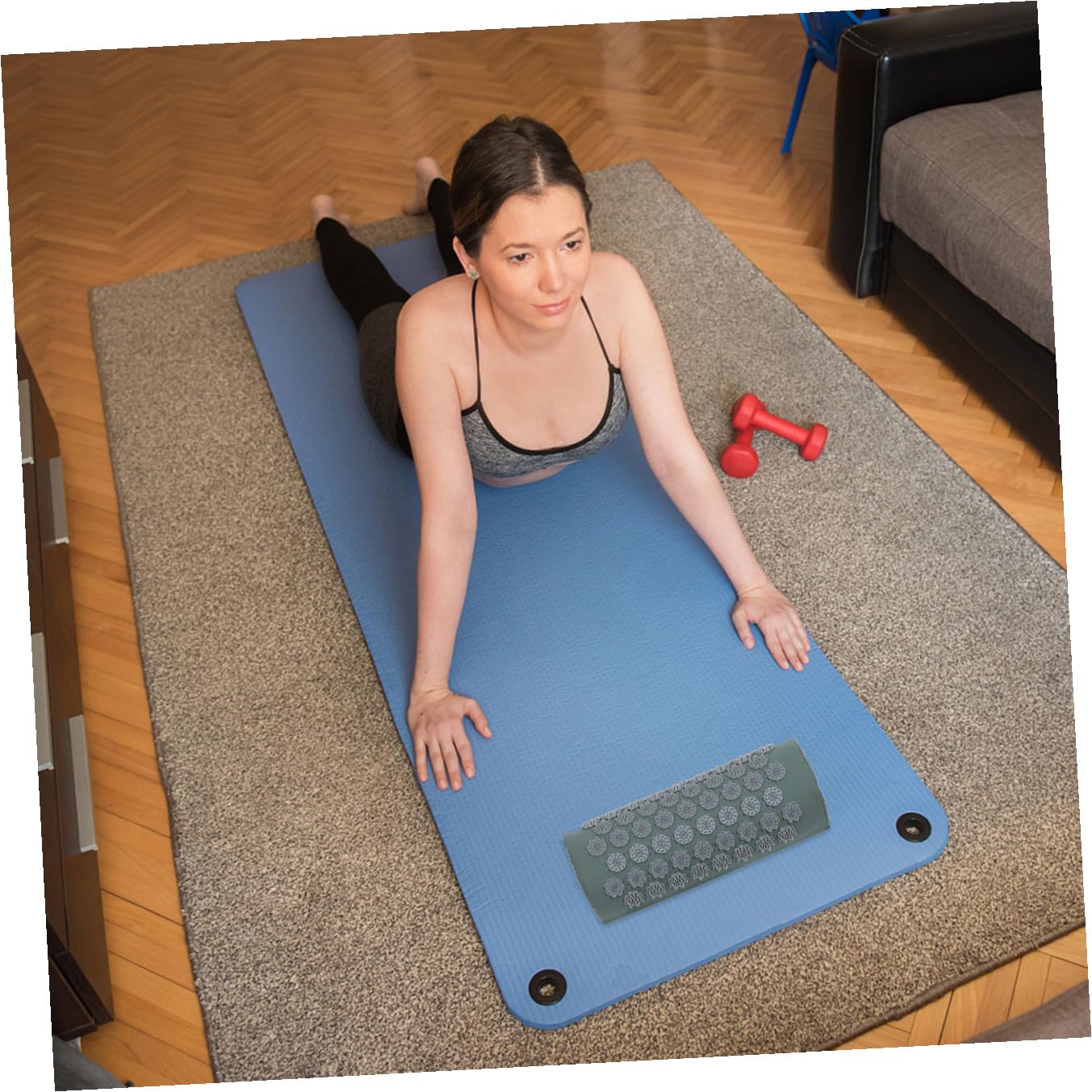 Anneome Tapis D'acupression Paquet de Transport Facile à Porter Coussin Massant Kit et 2 Pièces en Tissu Coton avec pour Soulager les Douleurs Musculaires