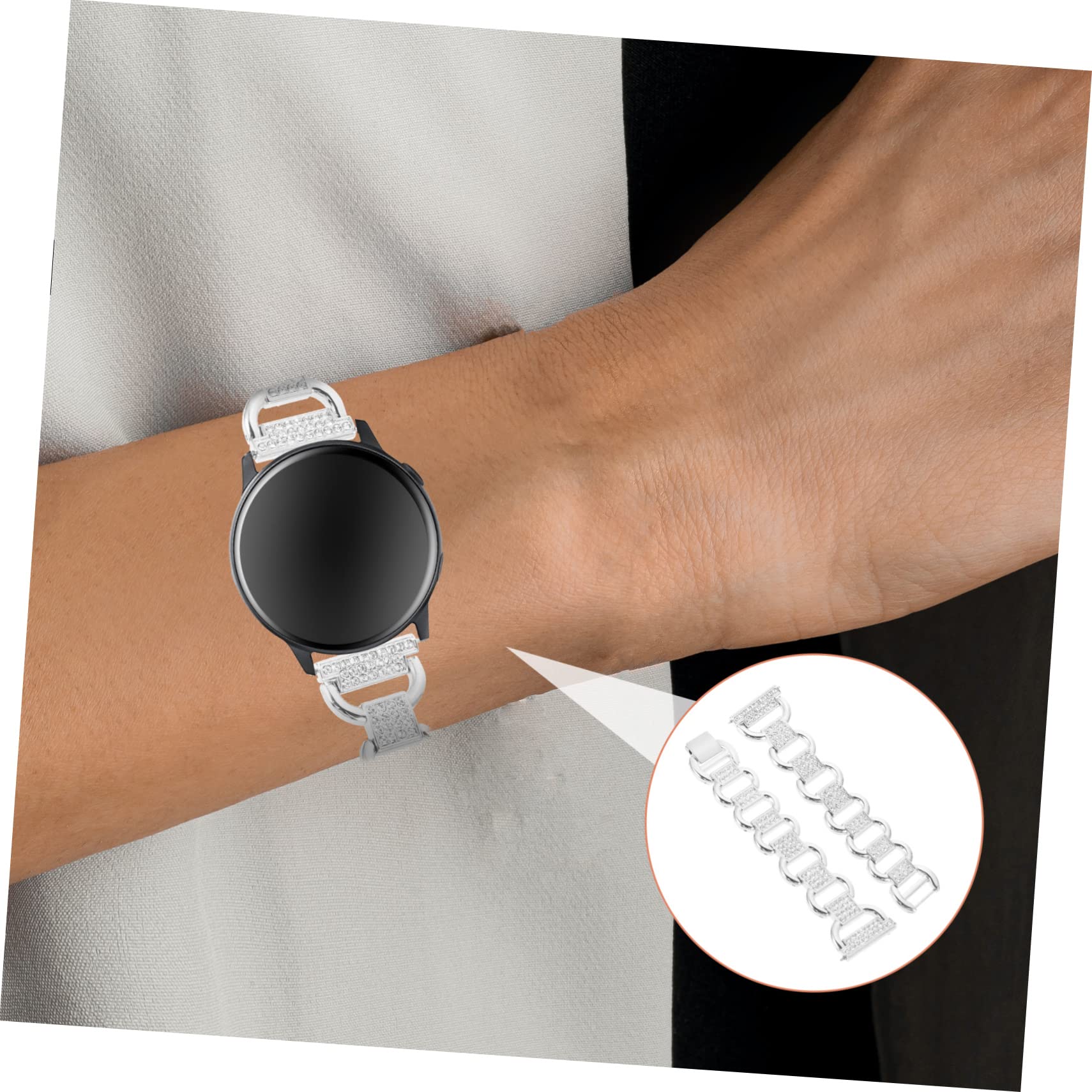 ARTIBETTER Shiny Rhinestone Watch Band for Watch Decorative Strap Elegant Design for Formal Wear Easy Installation and Craftsmanship