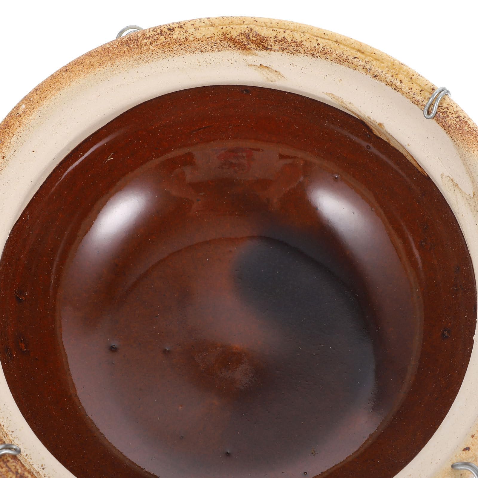 Cazuela de Barro de 0,5l con Asa Individual, Olla para Guisar Casera, Utensilio de Cocina Resistente con Superficie Antiadherente, Adecuado para Arroz y Estofados Varios estilos