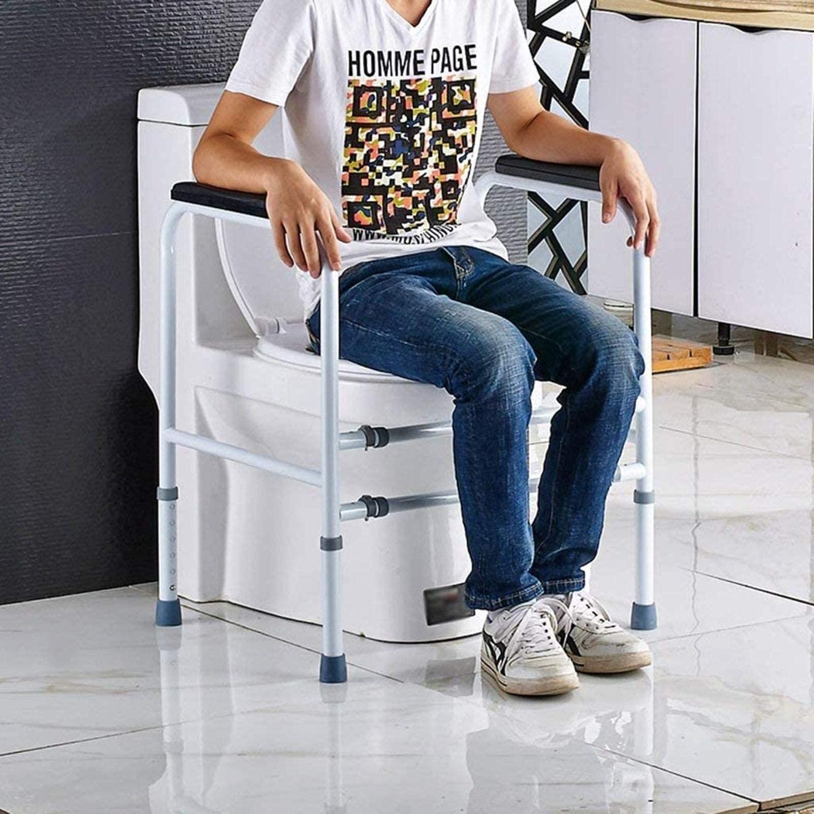 Maniglie per Doccia, Ausili per Wc, Corrimano per Bagno Di Sicurezza Senza Barriere, Barre Di Supporto Di Sicurezza, Corrimano Di Supporto Antiscivolo per Disabili, Adatto per Hotel, Corridoi,