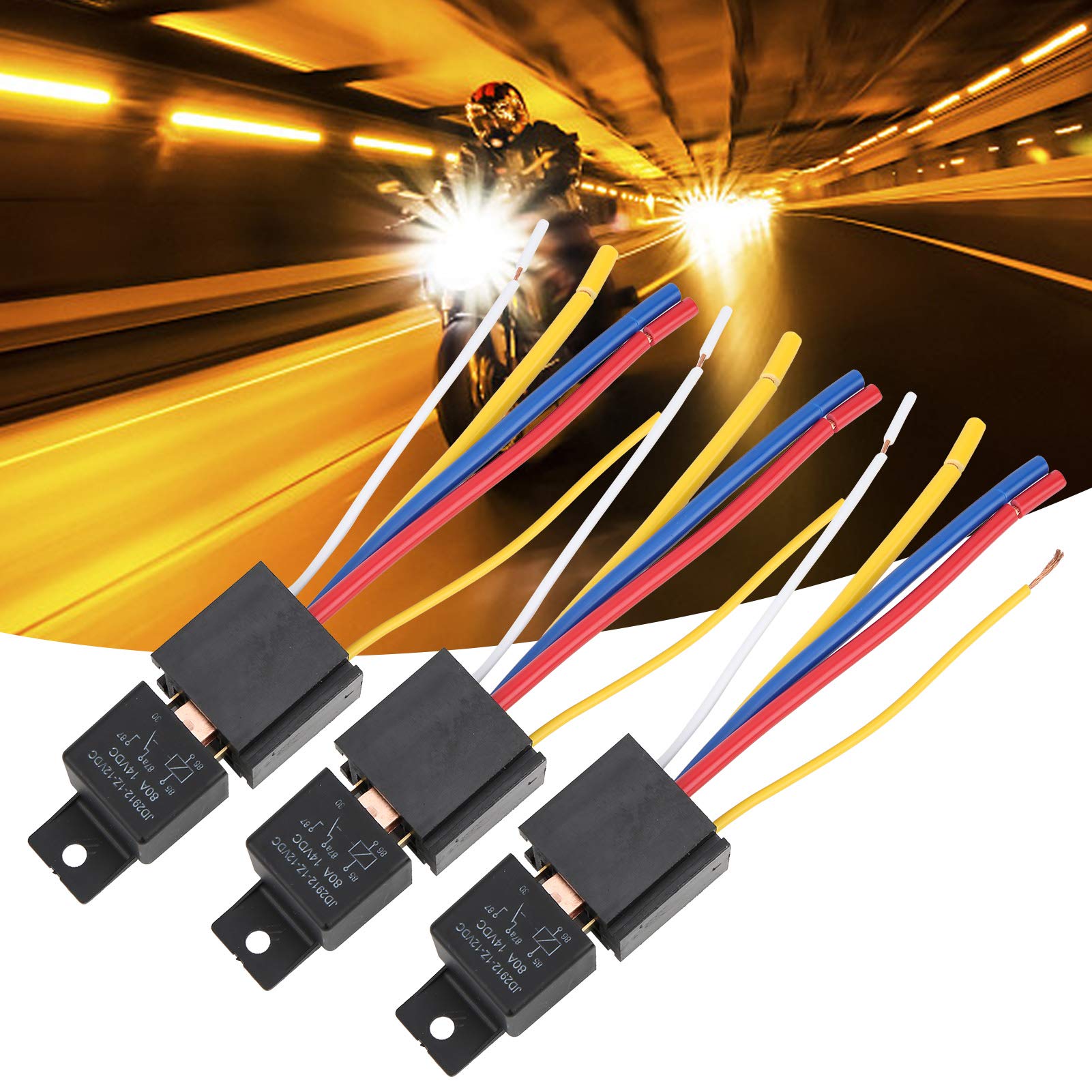 Kit relè cablaggio clacson 12v, kit cablaggio clacson impermeabile per auto e camion
