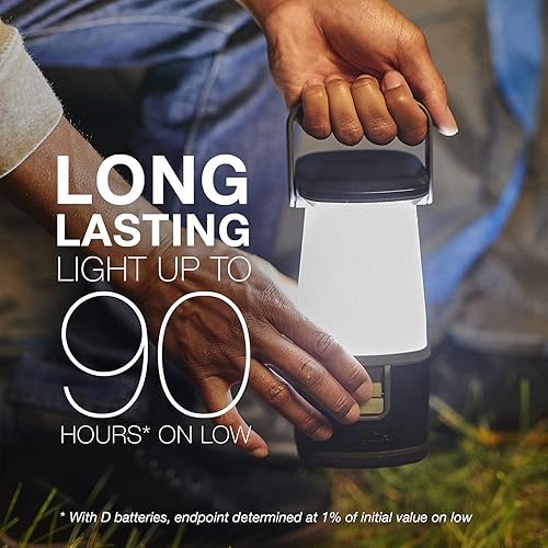 Miniatura 3 de ENERGIZER Linterna LED para campamento 360 Pro, luz IPX4 resistente al agua, faroles ultra brillantes que funcionan con pilas y baterías D, pilas