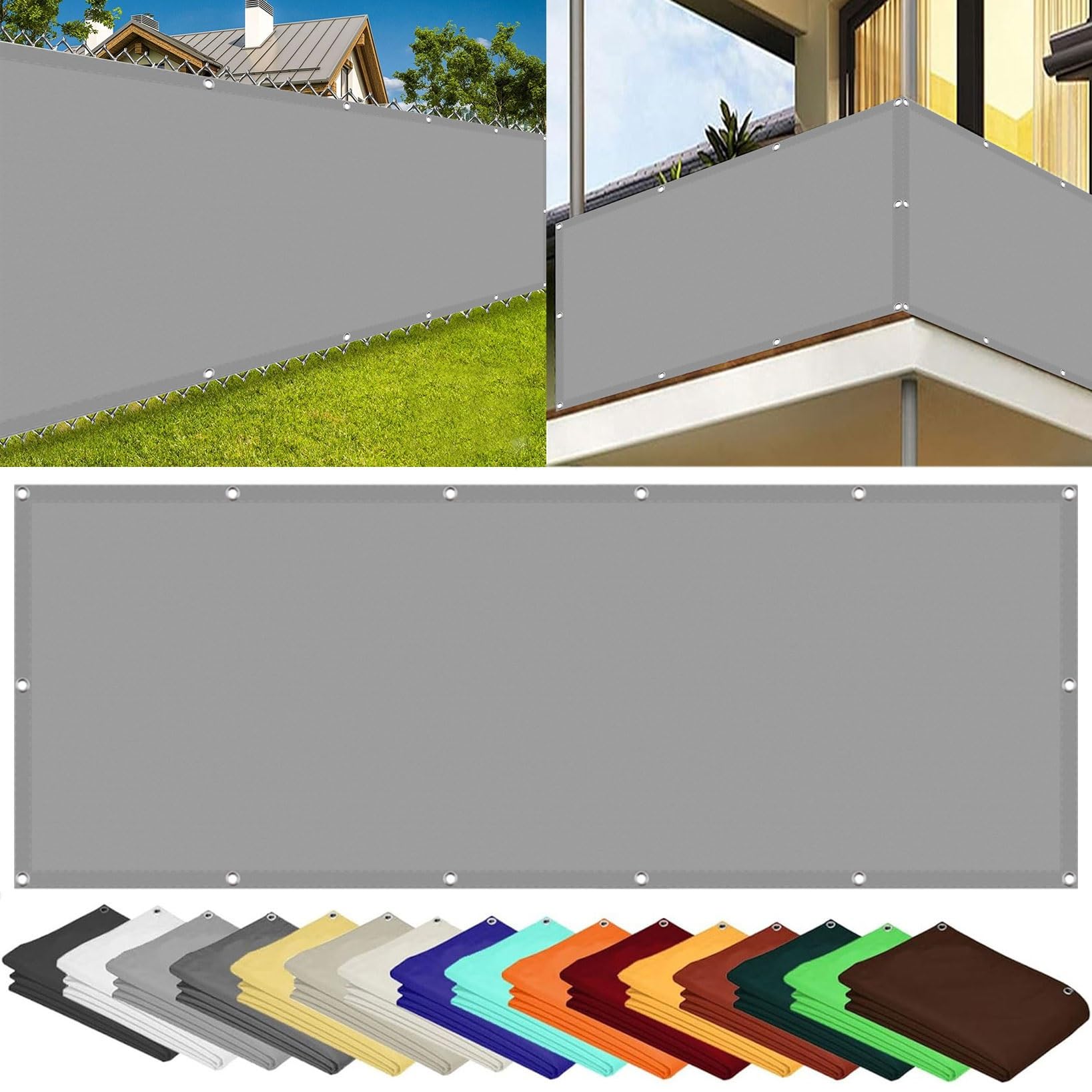 Terrasscherm 1,6x3 stof uni antraciet, frame RAL 9006 aluminium met afneembare paal kopen