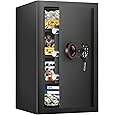 Extra Large Fireproof Waterproof Safe Box - Heavy Duty, Removable Inner Cabinet and Shelf, Anti-Theft Digital Safe for Home Office Hotel