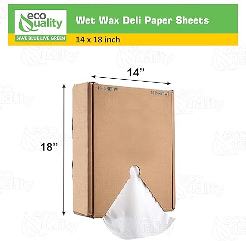Miniatura 3 de [1 unidad] Hojas de papel encerado húmedo de 14 x 18 pulgadas, forro para sándwich resistente a la grasa, apto para microondas, envoltura de