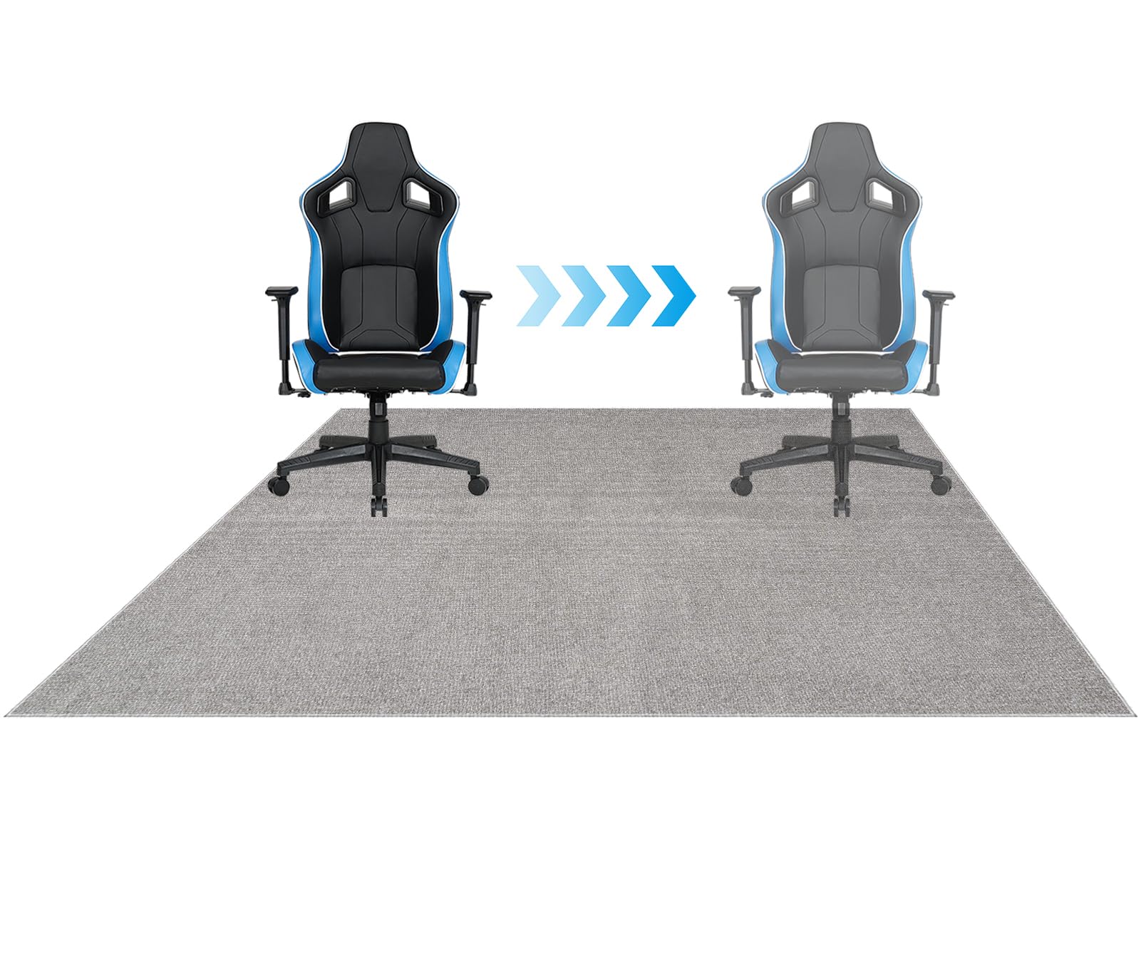 Alfombra Protectora Suelo Silla Ruedas Alfombrilla Protectora Suelo para Silla de Oficina 60 x 110 cm Alfombrillas Silla Gaming Grande Alfombras para Sillas Multifuncionales para Oficinas el Hogar