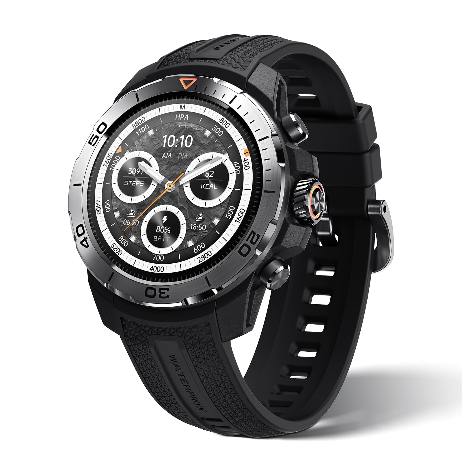 Mibro GS Explorer Smart Watch, schermo AMOLED rotondo da 1,34 pollici, supporta oltre 150 modalità sportive, GPS a doppia frequenza con 5 satelliti e livello impermeabile fino a 100 metri, nero