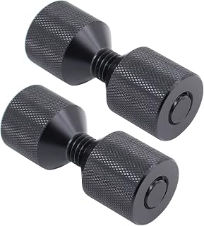 HouYeen 1-1/8'' 2 Hole Flange Alignment Pin Align Pipe for For 1/2''–14'' 150LB Flange Anodized Black Pack of 2