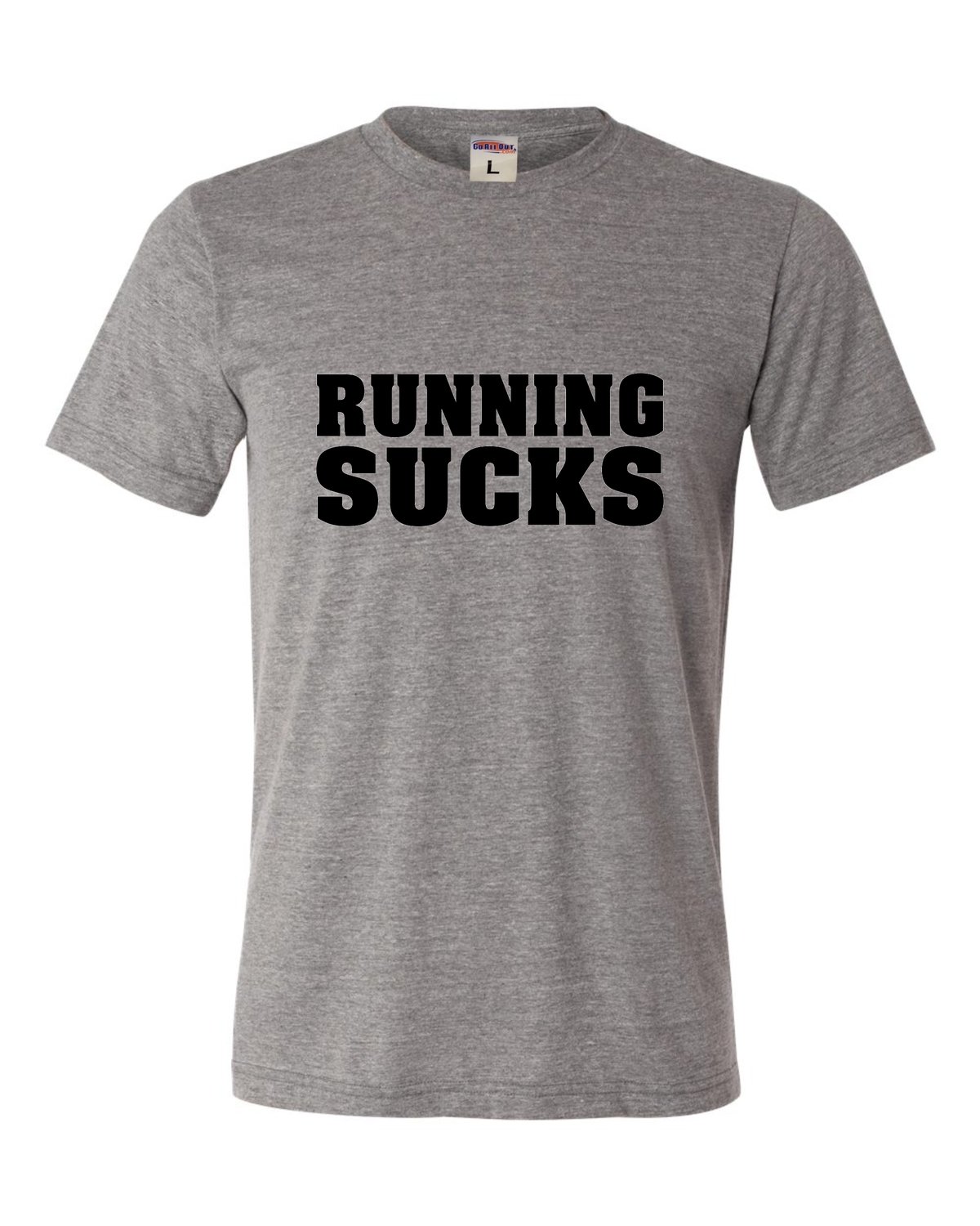 Adult Running Sucks Funny Work Out Gym Triblend T-Shirt