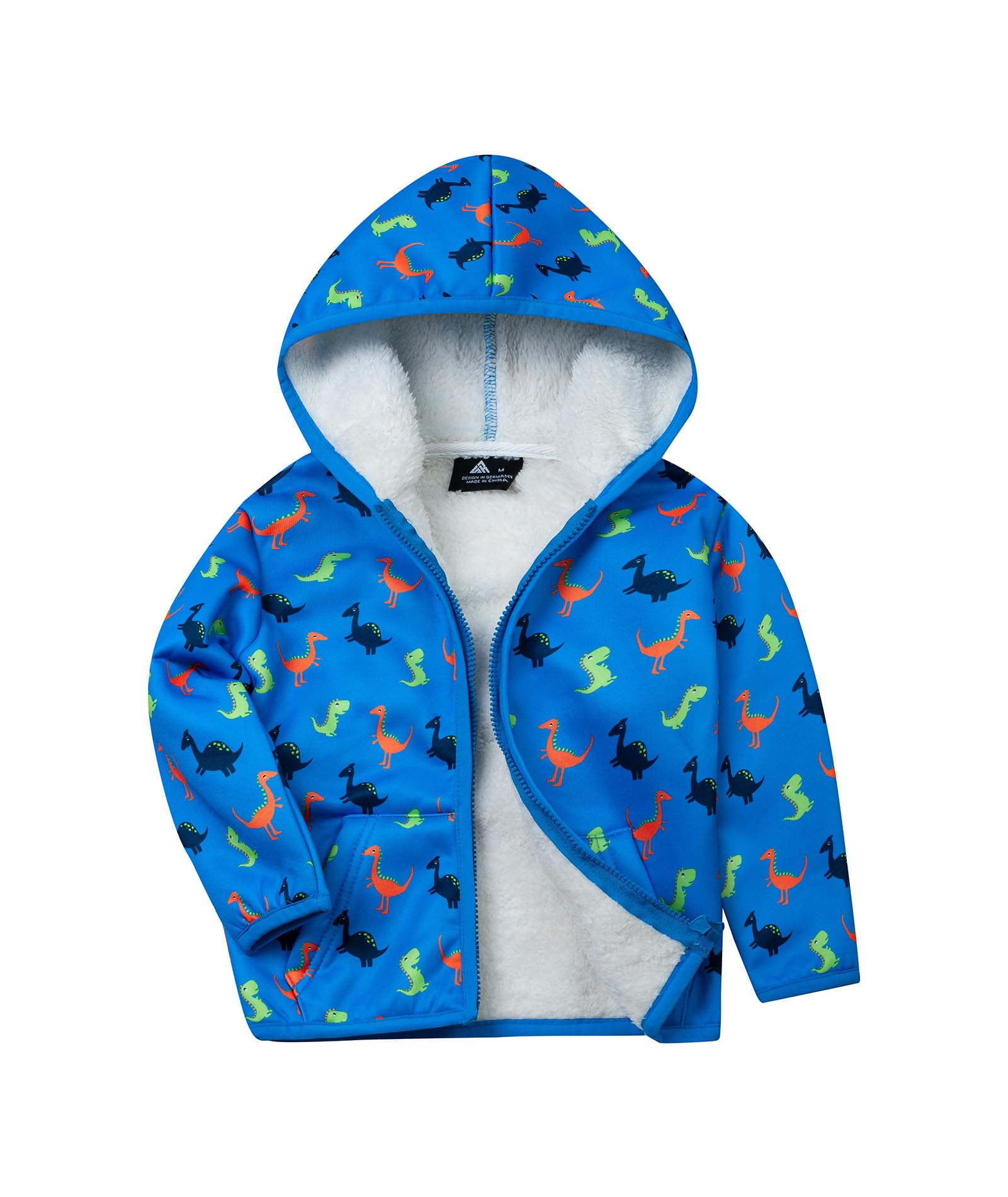 V VALANCH Boys Girls Fleece Jacket Toddler Zip Up Warm Hoodie 2-12 Years