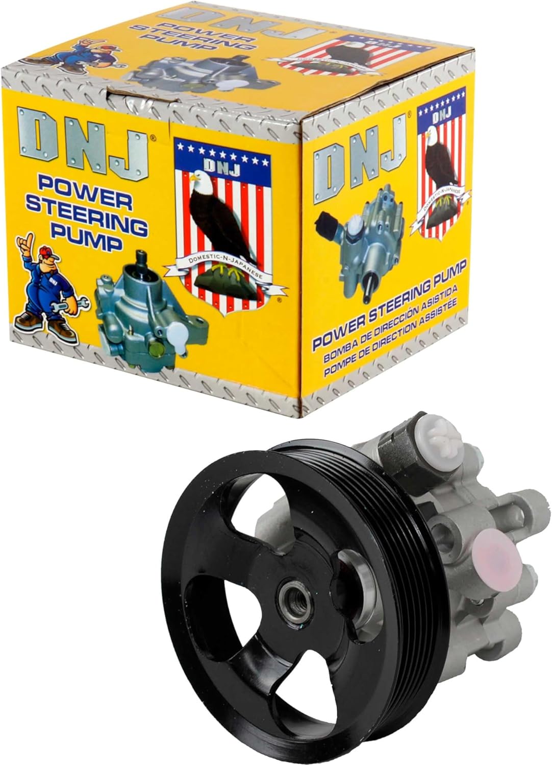 DNJ PSP1074 NEW Power Steering Pump for 2002-2011 Toyota Camry Solara 2.4L L4 16V DOHC 2362cc
