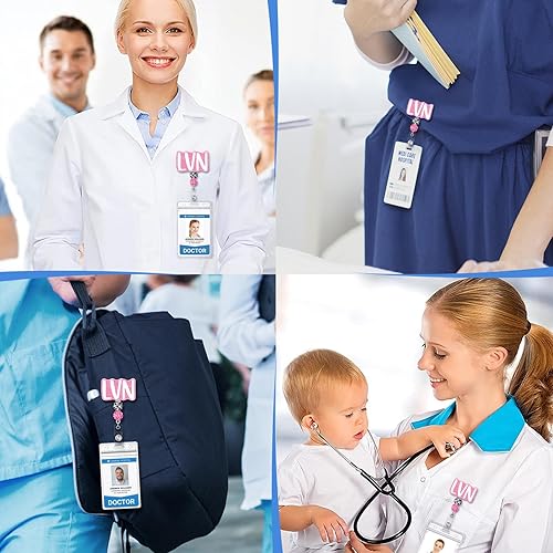 Miniatura 6 de Plifal LVN - Soporte retráctil para carrete con clip de identificación para enfermera, enfermería, tarjeta de identificación, tarjeta de