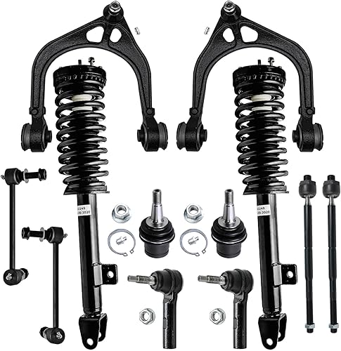 Miniatura 15 de Detroit Axle - Kit de suspensión delantera 2WD para Ford F-150 2004-2005, 2 brazos de control superiores, 2 rótulas inferiores, 2 barras