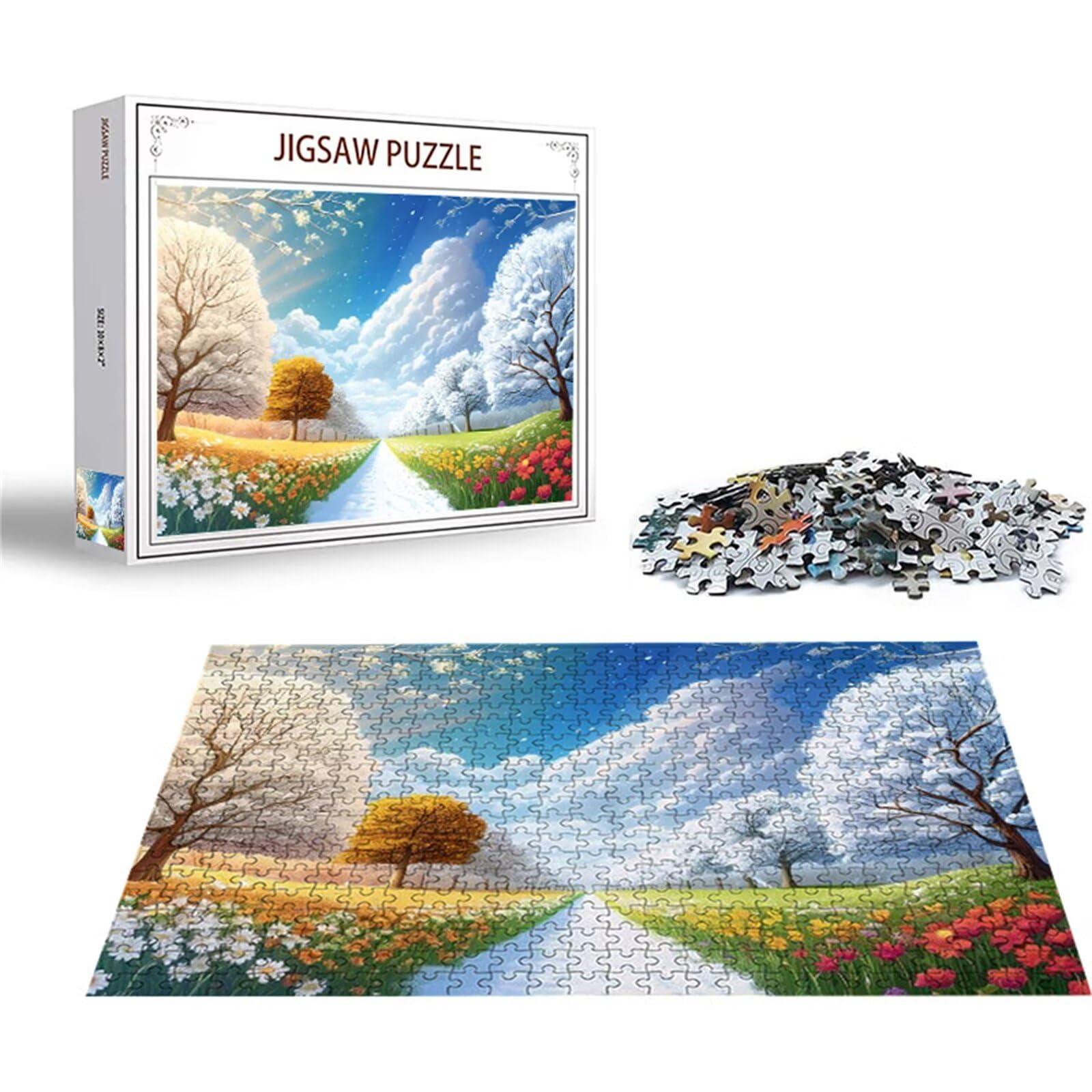 Puzzle 2000 sztuk krajobraz puzzle kwiat układanki drewniane, klasyczne dla dorosłych diY gra wyzwanie idealnie pasują między nimi literami z tyłu Wysokiej jakości układanki dla dzieci dorosłych wiek
