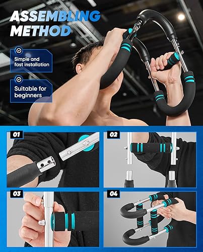 Miniatura 8 de 2026 New Saker PowerTwist Arm Trainer, Adjustable Forearm Strengthener, Arm Exercise and Chest Workout Equipment for Home Gym, for Men, Ideas for