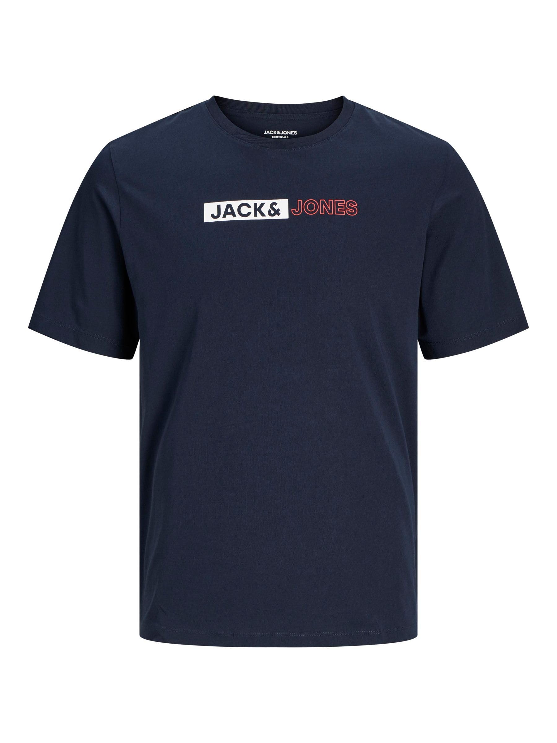 Jack & Jones Male Logo T-Shirt, Blazer Navy, 8XL