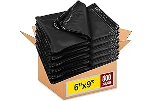 iMBAPrice Black Poly Mailers 6x9: Durable, Waterproof, and Self-Sealing Envelopes for Convenient Mailing