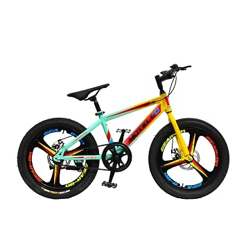 MATELCO Kid Ultra A20 Magwheel 20 Inch Rigid Mountain Cycle (Single Speed, Black, Yellow)