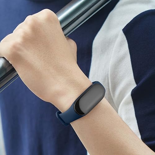 Miniatura 8 de Wanme Bandas compatibles con Xiaomi Mi Band 7 Correa de repuesto para mujeres y hombres, correa deportiva de silicona suave para Xiaomi Mi Band 7