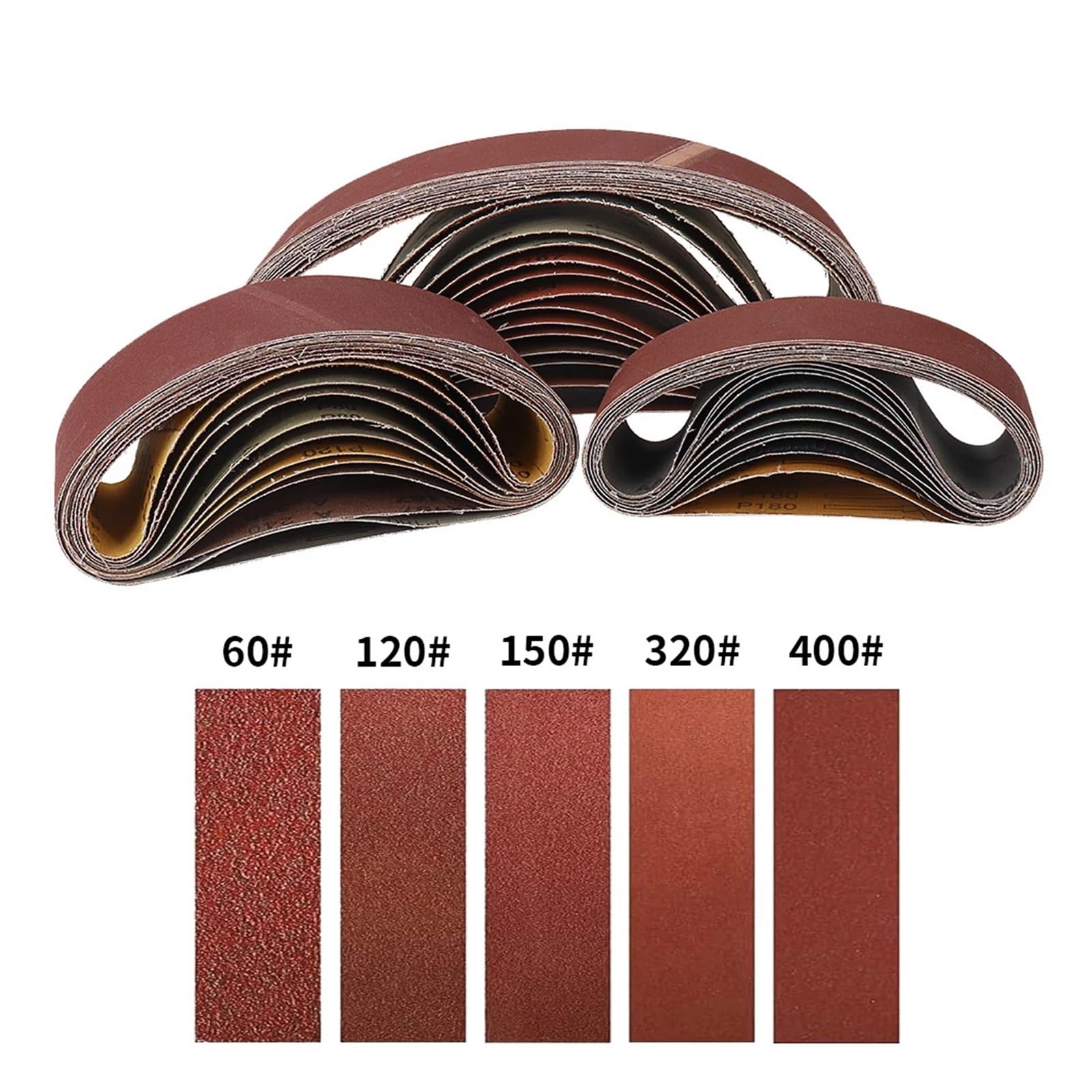 10 sztuk 75 x 533 mm taśmy szlifierskie taśmy ścierne do szlifierek taśmowych 3 x 533 mm narzędzia do obróbki drewna polerowanie metalu