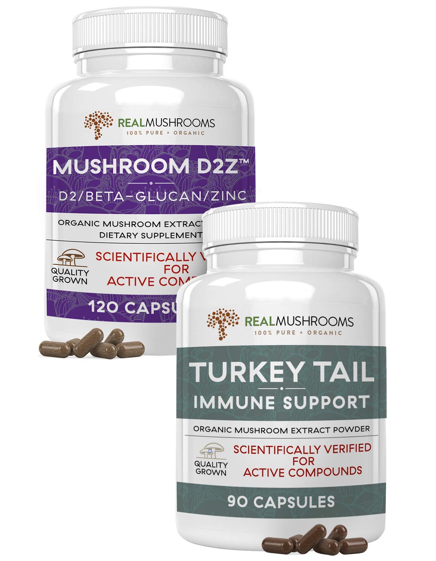 Turkey Tail Mushroom Capsules For Immunity Support Vida, 55 OFF