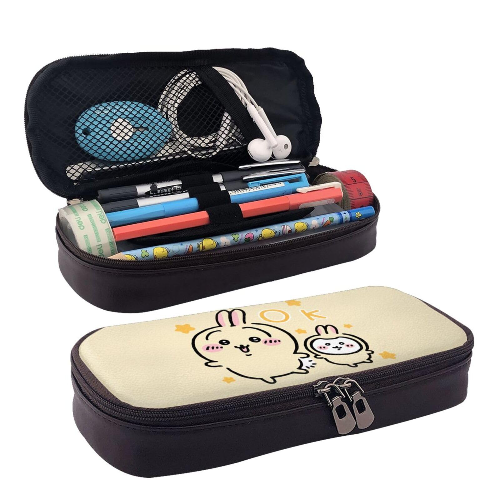 Amazon.co.jp: ペンケース ちいかわ うさぎ 筆箱 文房具 ペンポーチ PU