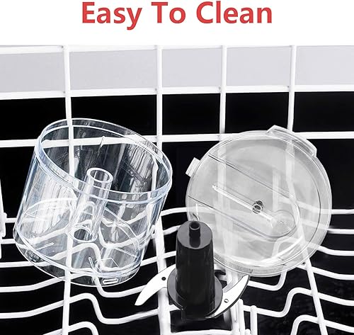 Miniatura 8 de Liebe&Lecker Mini procesador de alimentos, mini picadora de 1.5 tazas para cortar verduras, ajo, cebolla y carne