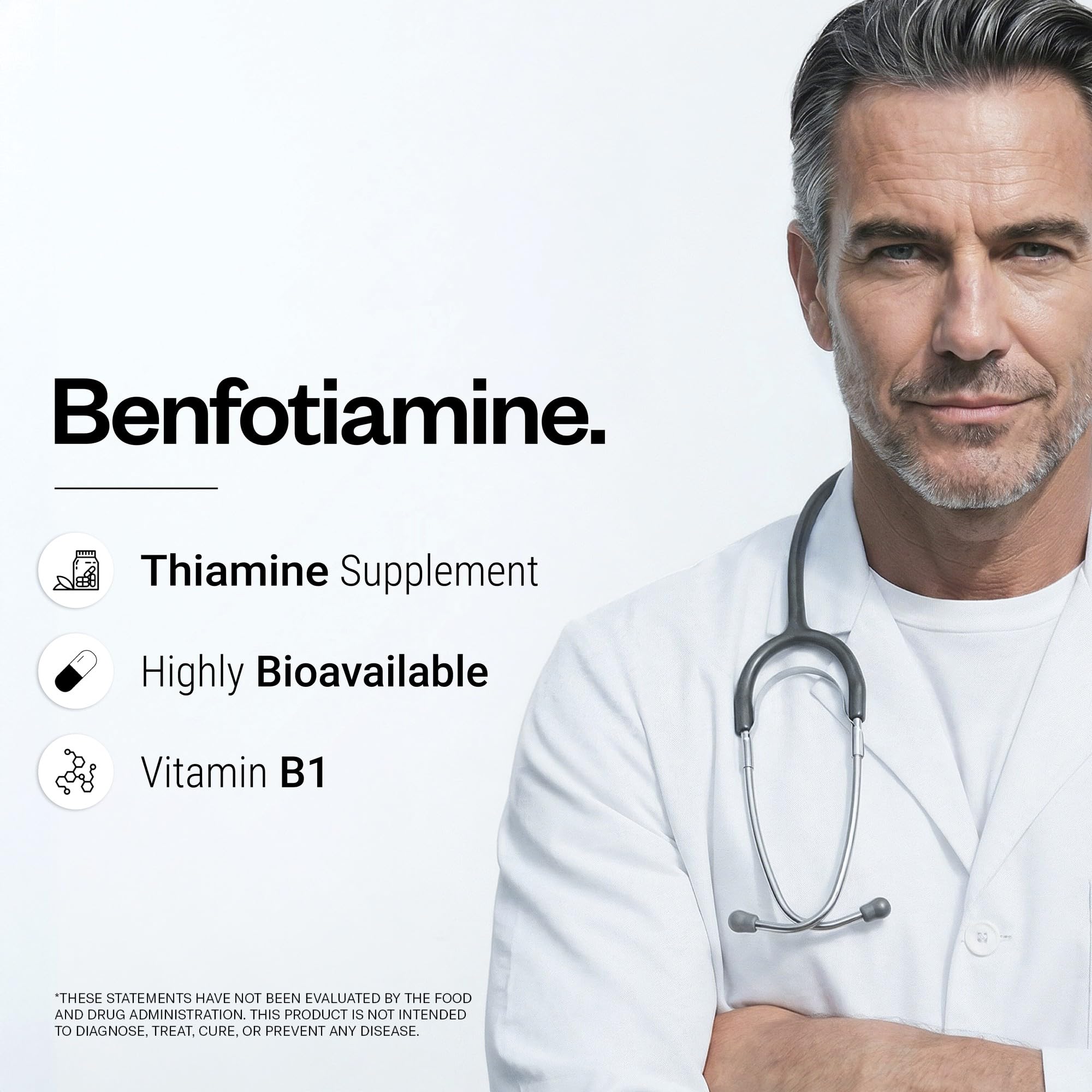 Supersmart - Benfotiamine 80 mg - Source of Vitamin B1 Maintain Healthy Metabolic Function | Non-GMO & Gluten Free - 120 Vegetarian Capsules (Old) — Amazon image 3