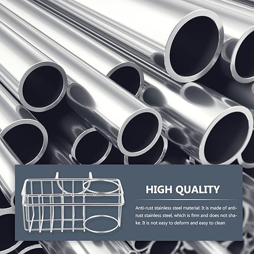 Miniatura 4 de Angoily Estante de drenaje para fregadero, estante de almacenamiento de drenaje, estante de drenaje para fregadero de cocina, estante de drenaje