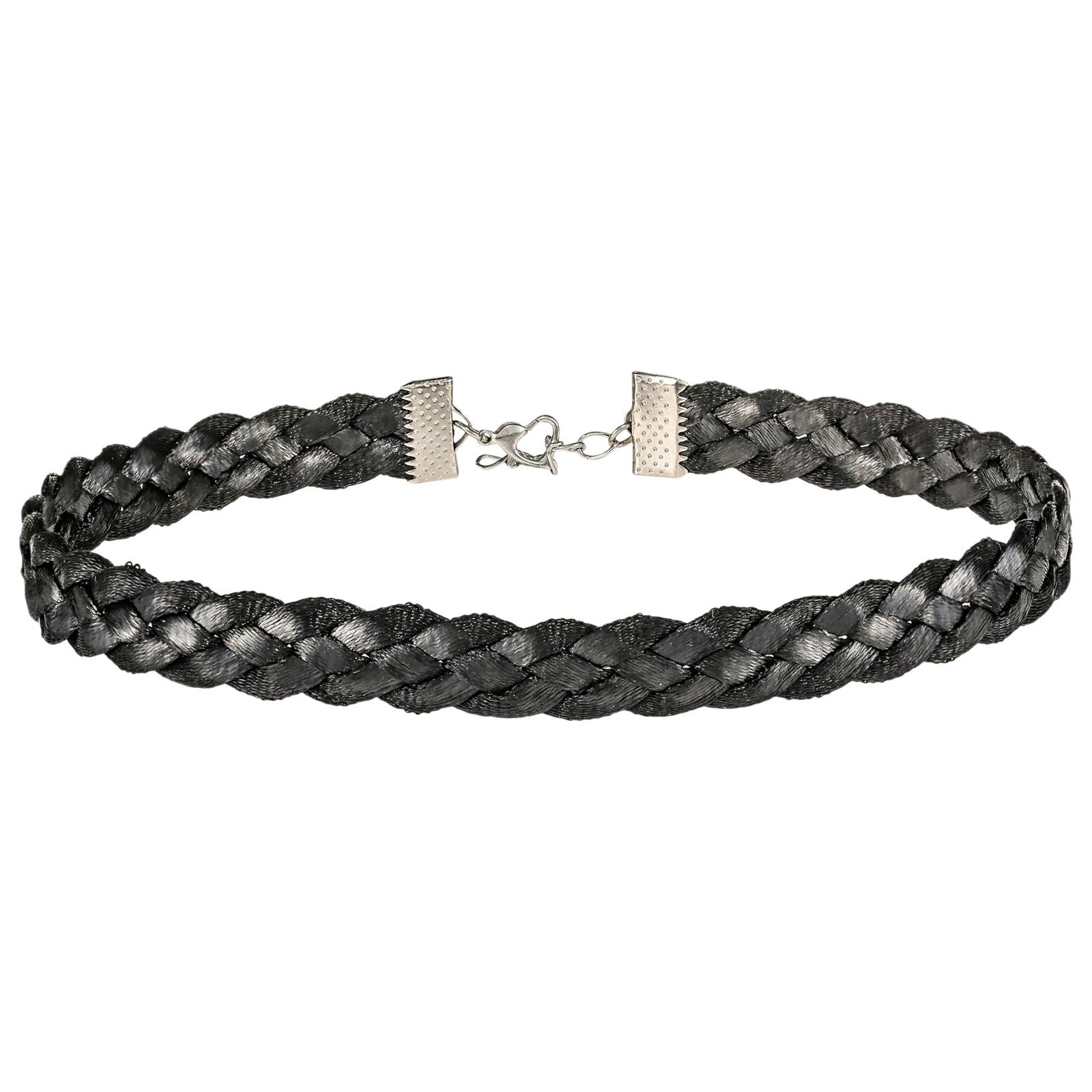 AlwanKnitted Leather Choker Necklace for Women - EE3732NA