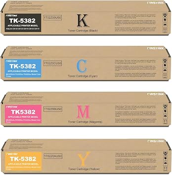 TK5382 Toner Cartridges TK-5382K TK-5382C TK-5382M TK-5382Y Toner Set Works with MA4000cifx PA3500cx PA4000cx Model Color Printer