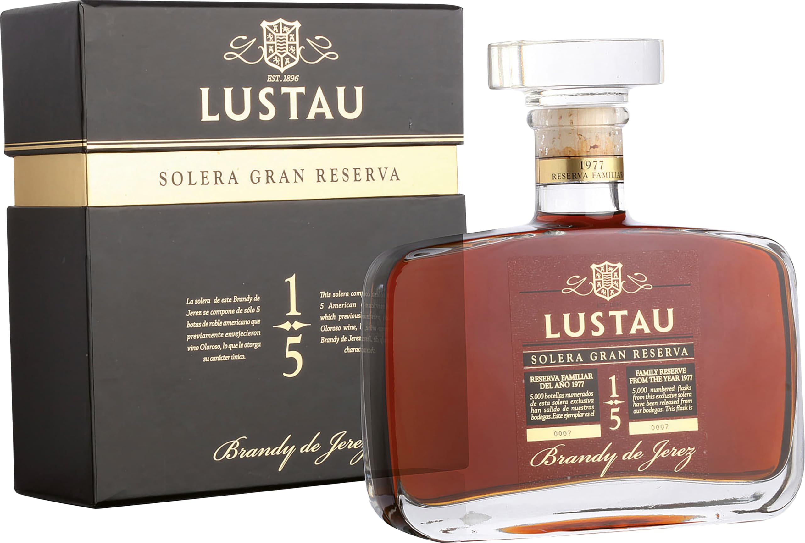 Lustau Brandy de Jerez Solera Gran Reserva Family Reserve (1 x 0.5 l)