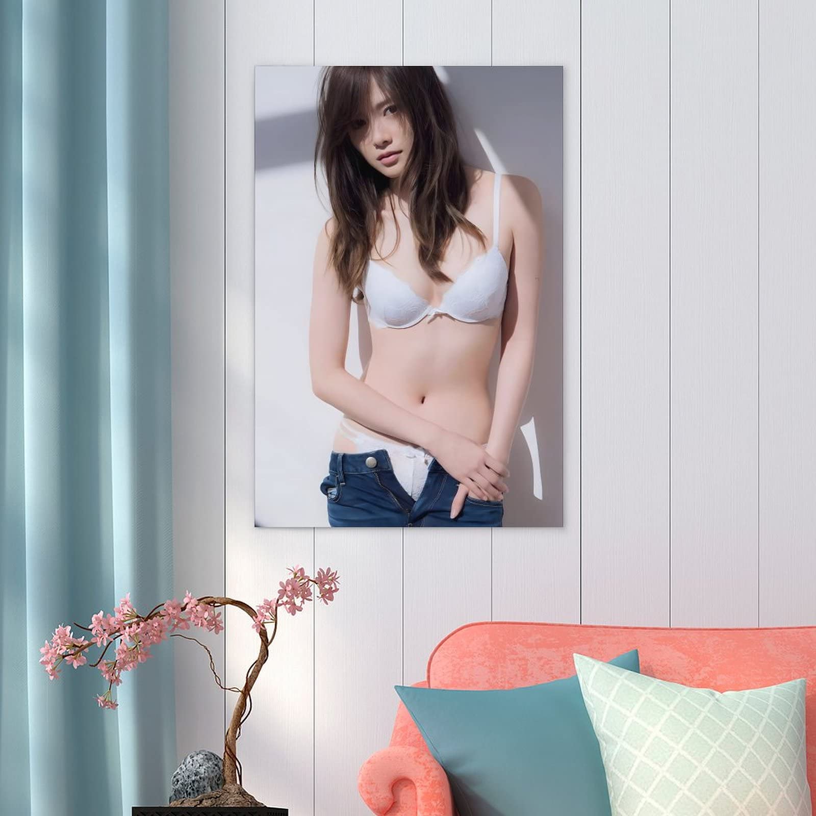 トップモデル　ランジェリー姿 Amazon.co.jp: 白石 麻衣下着姿乃木坂46日本の女優、ファッションモデル 壁紙 ホーム装飾 プリント 壁アート 現代 絵画 芸術作品  インテリア シール 壁に贴って60*90（cm） : ホーム＆キッチン
