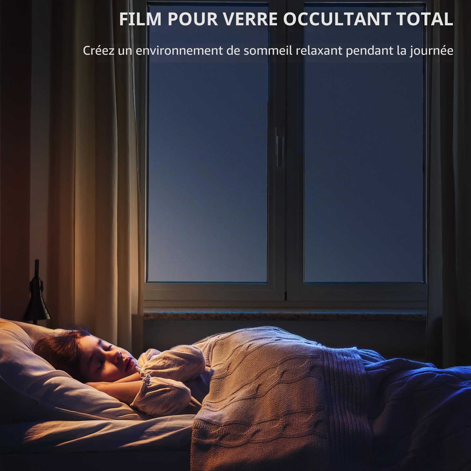 Film Opaque Blanc pour Vitre, Film Fenêtre Anti Regard, 90x200cm | Film Électrostatique Occultant, Autocollant, Opacifiant Vitrage Intimité, Film Repositionnable pour Chambre, Salon, Cuisine