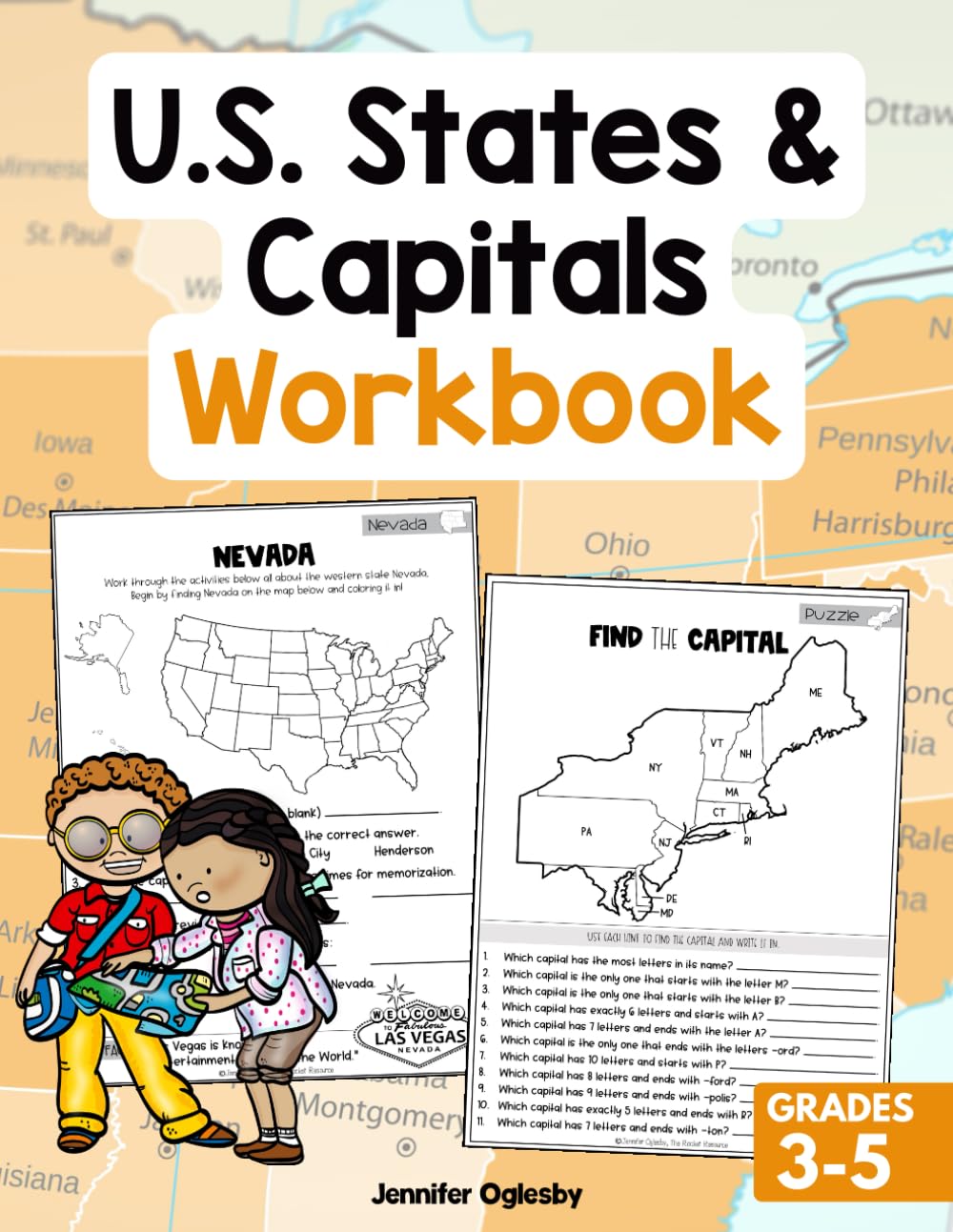 U.S. States and Capitals Workbook: Engaging Maps, Quizzes & Activities to Learn All 50 States and Capitals (Discover the 50 States Series: U.S. Geography for Kids)