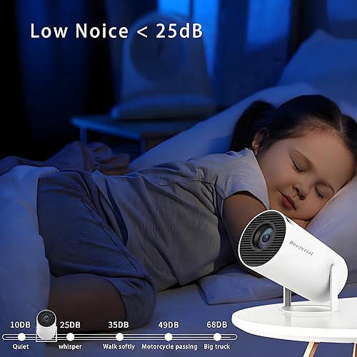 Miniatura 9 de Mini proyector WiFi Bluetooth, 35"-130" 1080P Full HD Proyector portátil de corto alcance para iOS Android teléfono portátil portátil TV Stick HDMI