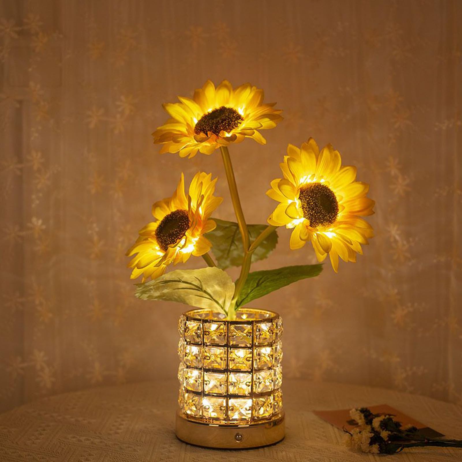 Lampada da Scrivania Girasole Forniture di Illuminazione per la Stanza | Lampada LED da Comodino per Studenti ri Corridoio Dormitorio Libreria Appartamento Camera da Stanza dei Bambini Comodino