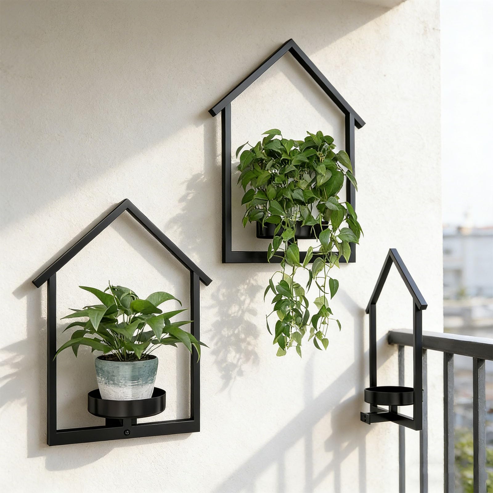 Moderner Wandbehang Pflanzgefäß aus Eisen, vertikales Gartenregal, moderner vertikaler Pflanzenständer für die Schaffung Einer grünen, lebendigen Wanddekoration