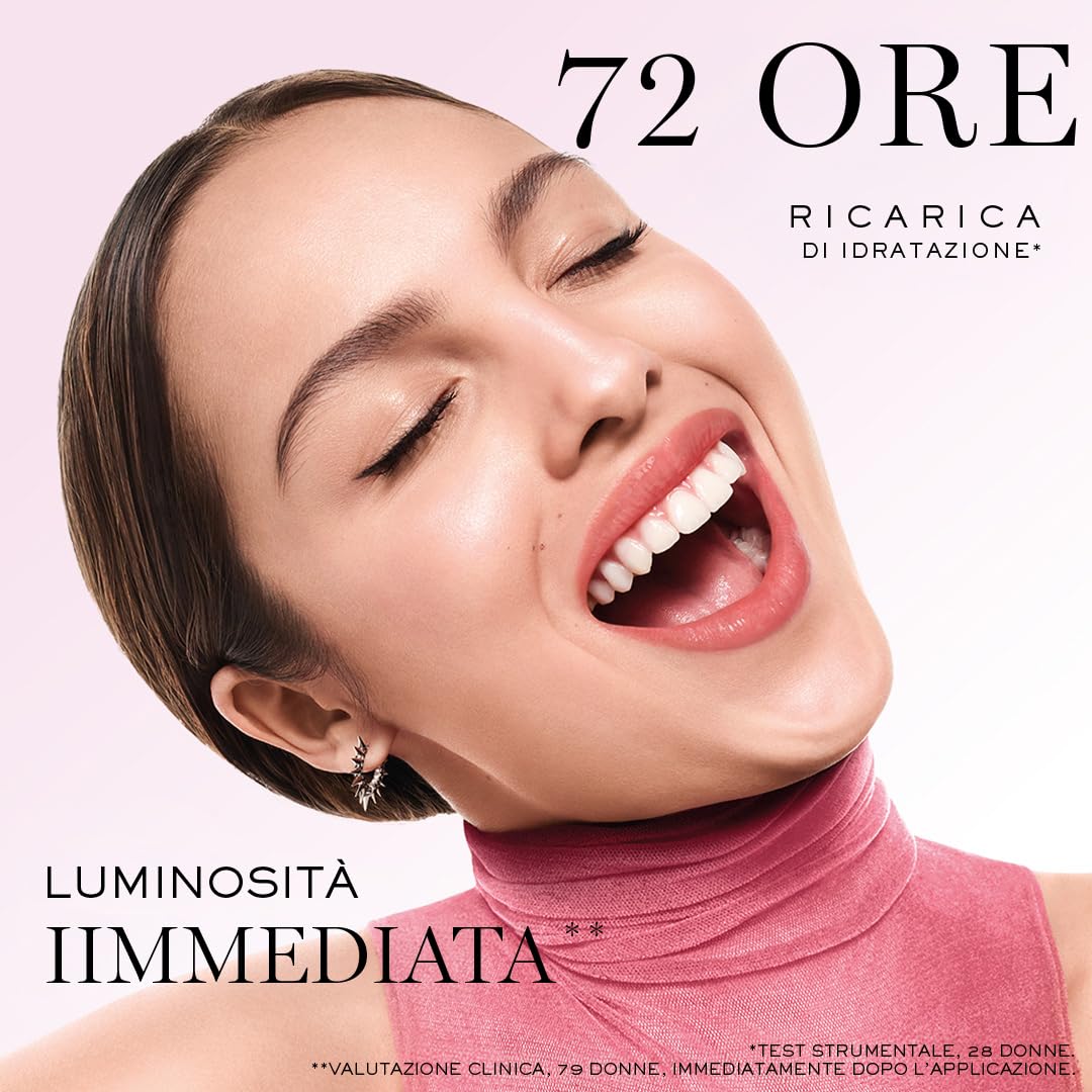 Lancôme - Crema Giorno Lenitiva e Idratante Hydra Zen - 90% degli Ingredienti di Origine Naturale - Rosa Centifolia, Acido Ialuronico, Bisabololo - Pelli Sensibili - 50 ml
