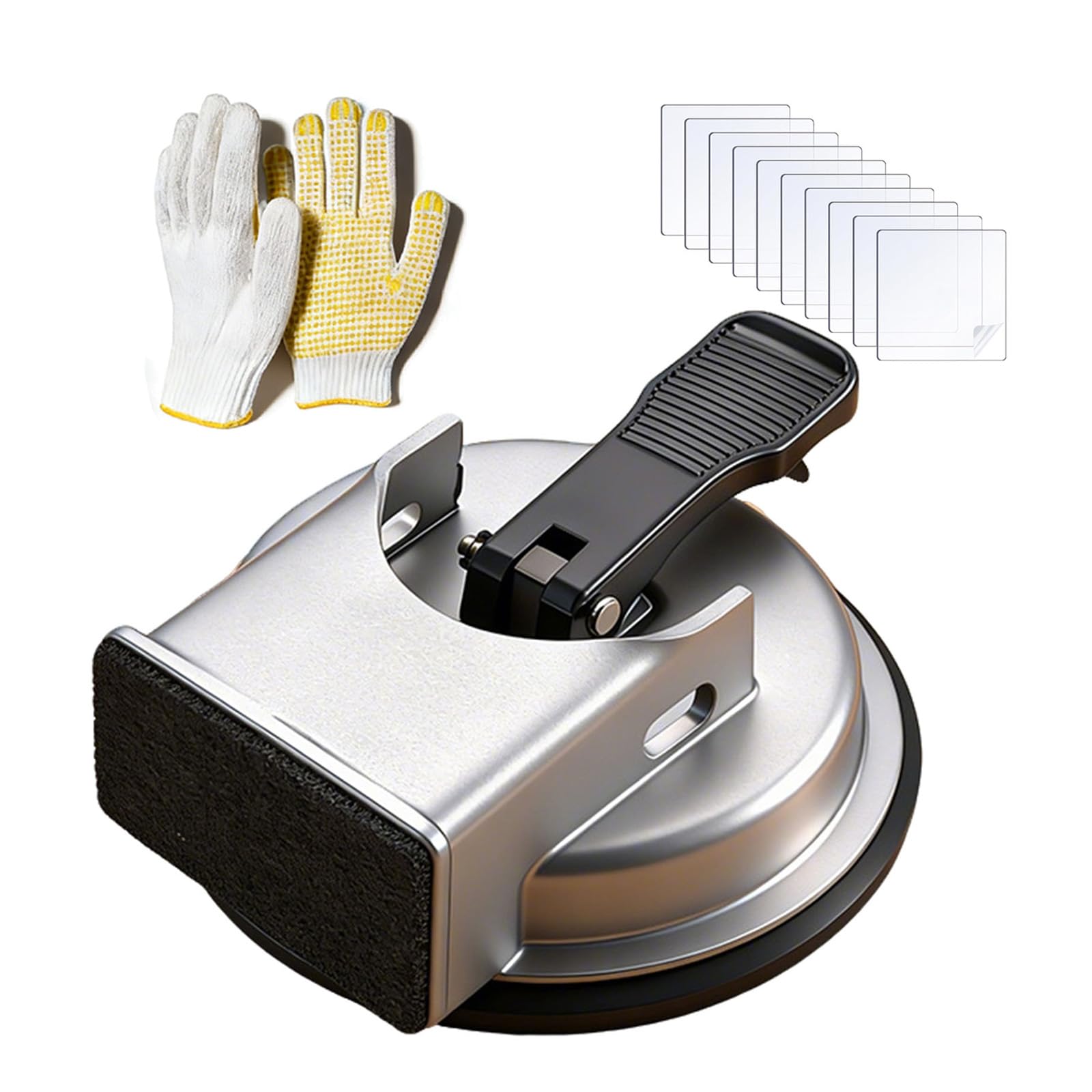Floor Gap Fixer Tool, 2026 Laminate Floor Gap Repair Tool, Plank Grabber Floor Fix Pro, Suction Tool Includes 10 Sticky Pads for Floor Gaps, Flooring, Wood, Laminate Floors (Sliver)