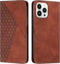 KOUYI Cover for iPhone 15 PRO (6.1 Inches), Wallet Case, Book Cover, Leather Flip / Folio Case with [Stand Function] [3-Card Slot] [Magnetic] Shockproof (Brown)