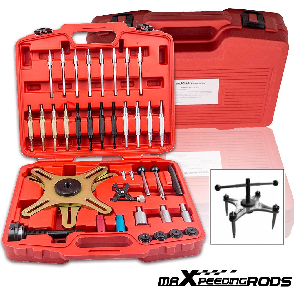 maXpeedingrods Herramienta de Alineación de Embrague, 38 Piezas Universal SAC Autoajustable de Ensamblaje de Embrague, Kit Centrador Compresor Embragues?para Mayoría de Vehículos Comerciales Ligeros