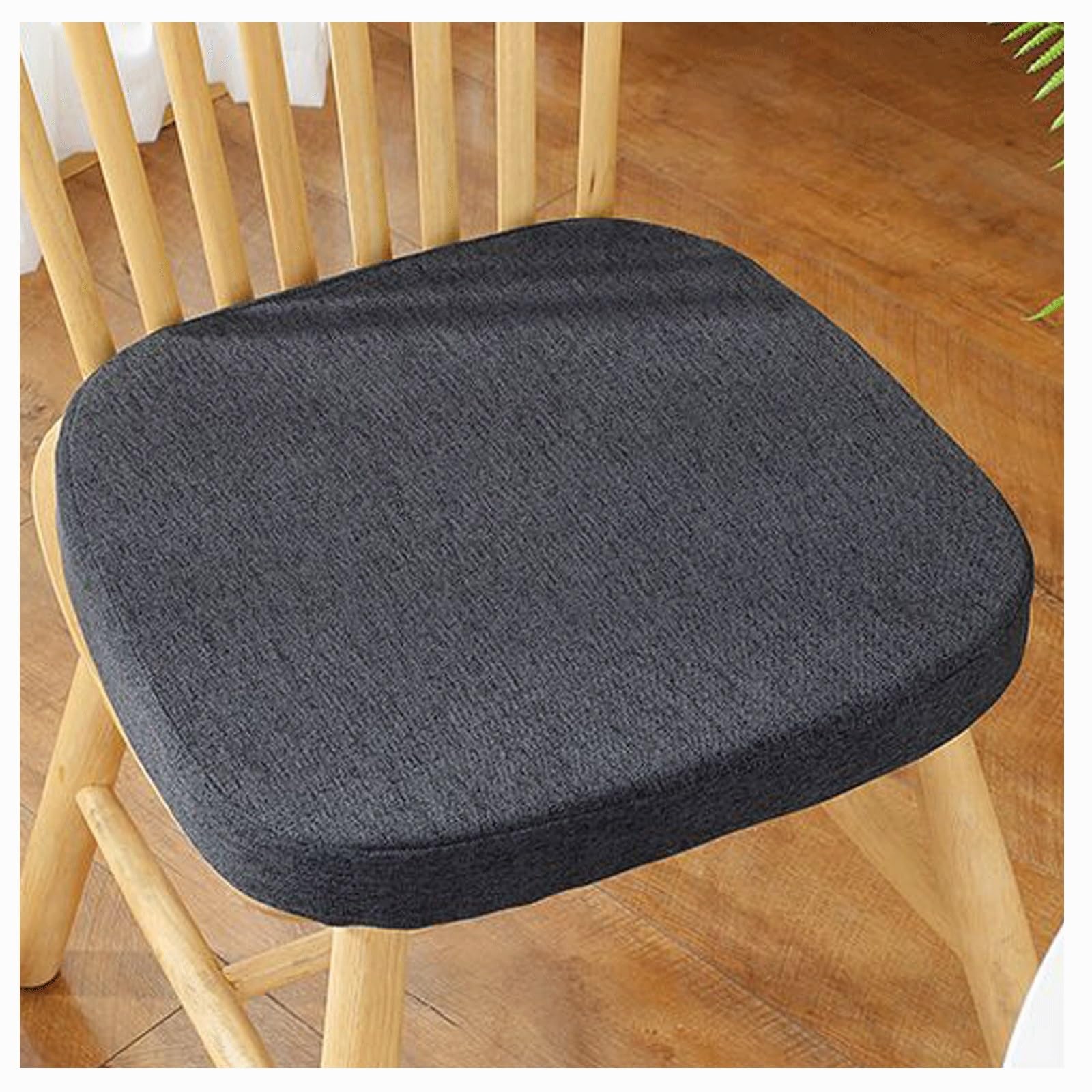 uyeoco 5cm thick Chair Cushions for Dining Chairs Set of 4/2/1, Non Slip Office Seat Cushion and Kitchen Chair Pads with Removable Cover and Ties, (Color : #8, Size : 2pcs 41x41x34x5cm)