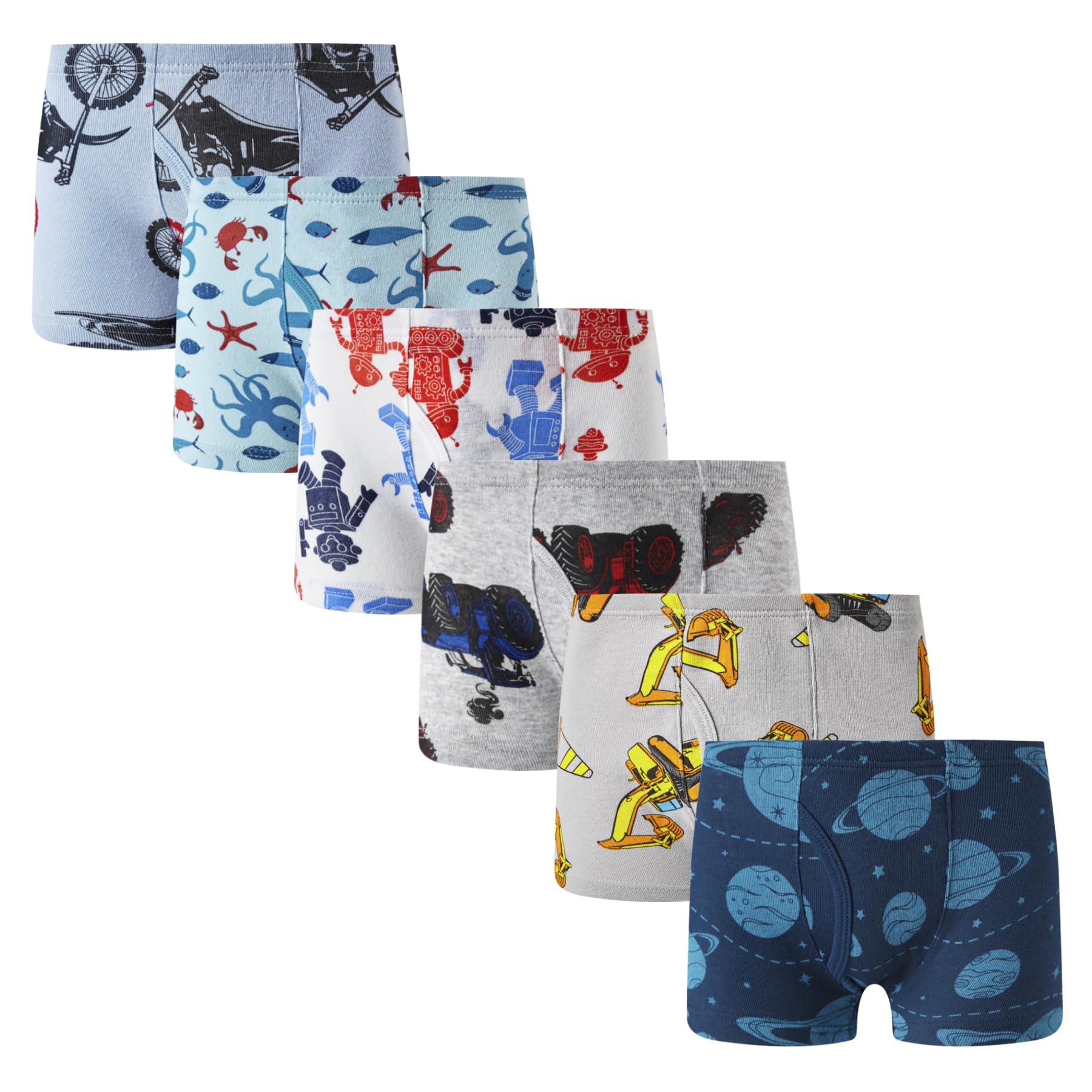 Winging Day Little Boys' Cotton Brief Soft Underwear Multipack