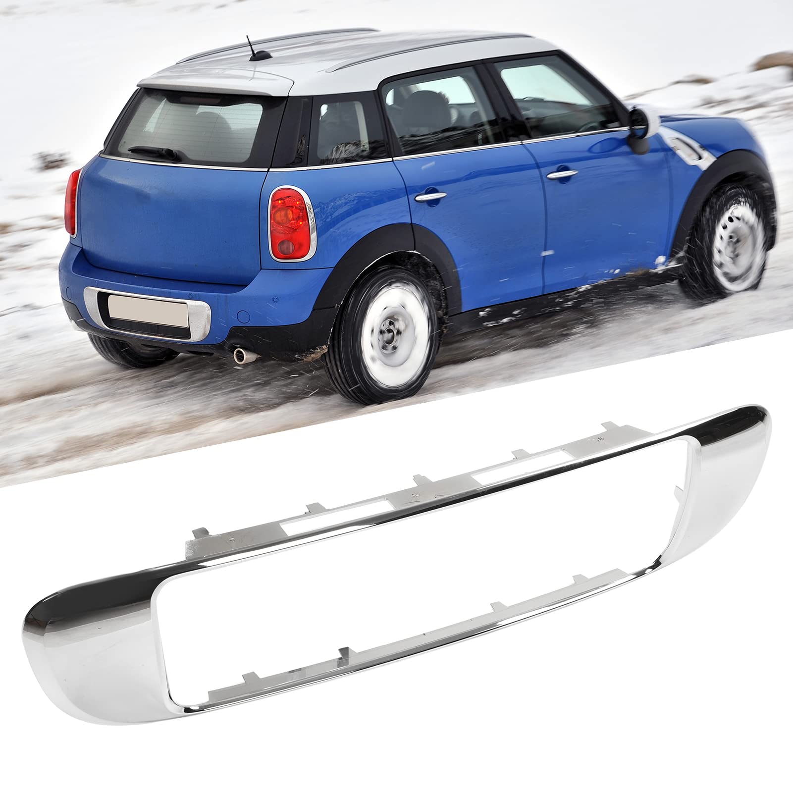 Amazon | クローム リアバンパー ライセンス プレート サラウンド