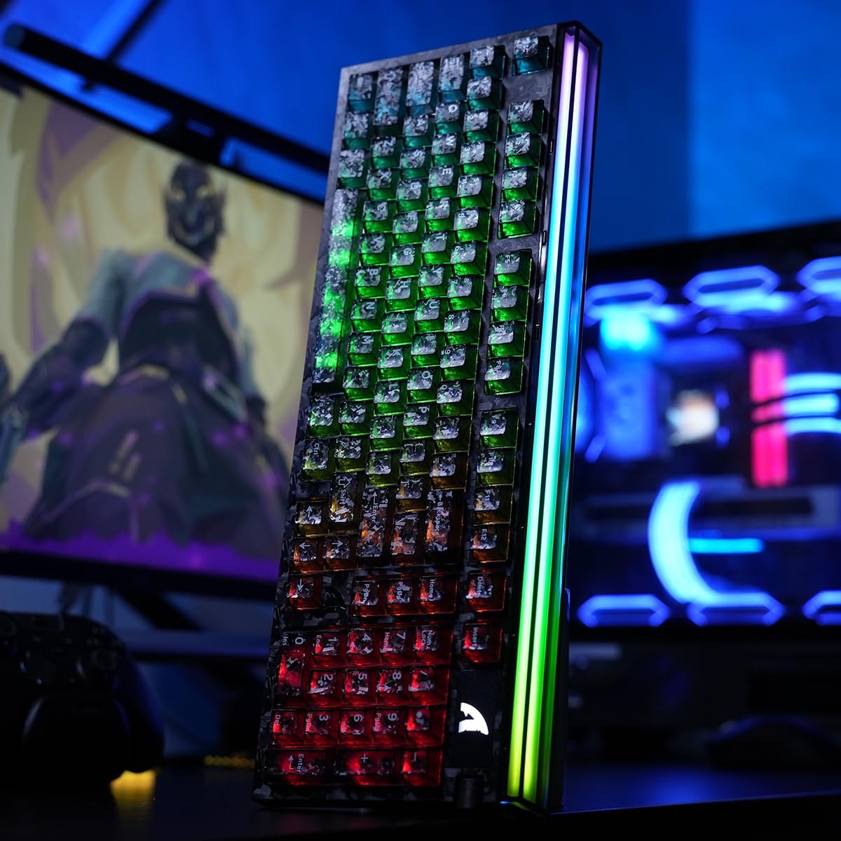 ATTACK SHARK R98 HE Clavier Gaming Magnétique Fibre de Carbone 8K