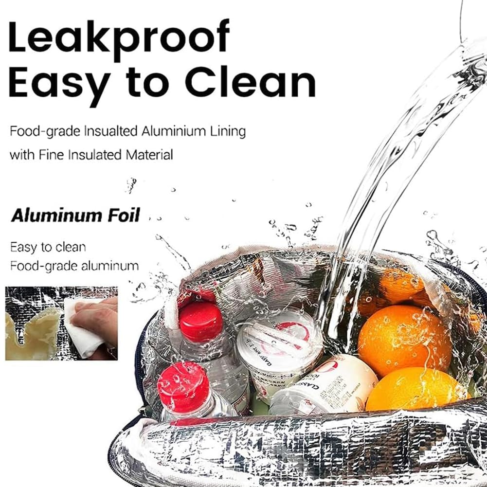 INSMEER Bolsa De Almuerzo Niños, Bolsa De Almuerzos Grande Con