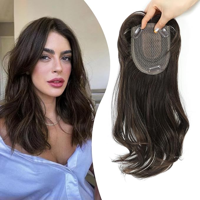 Ms Taj 14 Inch Hair Topper Long Layered Hair Toppers for